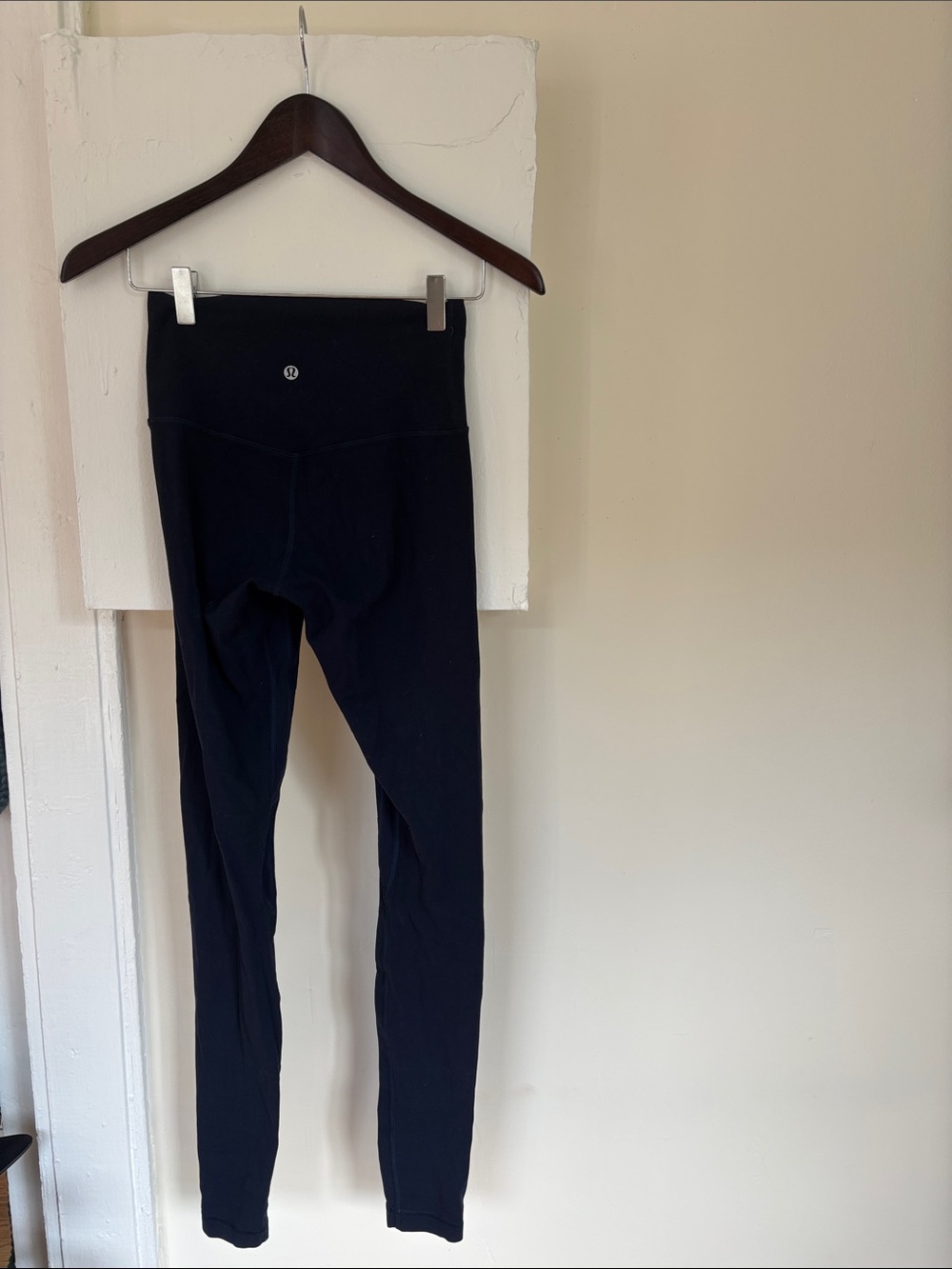 Lululemon Full Length Navy Workout Leggings - Classic Logo. ACCEPTING OFFERS